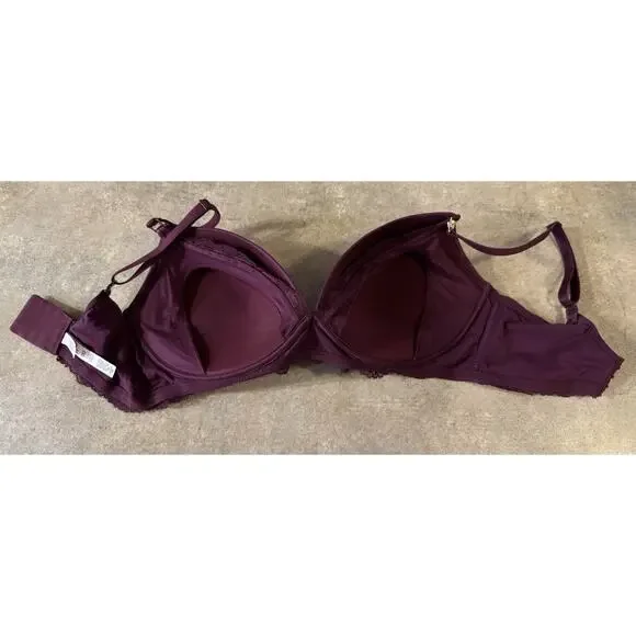 Victoria's Secret Body by Victoria wireless nursing bra deep purple,Size 36DDD - Picture 7 of 8